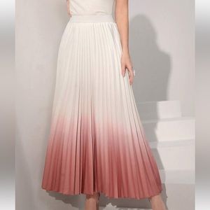 Ombré pleated skirt size S NWOT